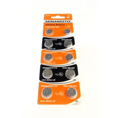 Батарейка Minamoto AG10/LR1130/389, 1.5В, упаковка 10шт